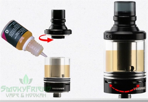 Wismec Reuleaux RX75 заправка атомайзера